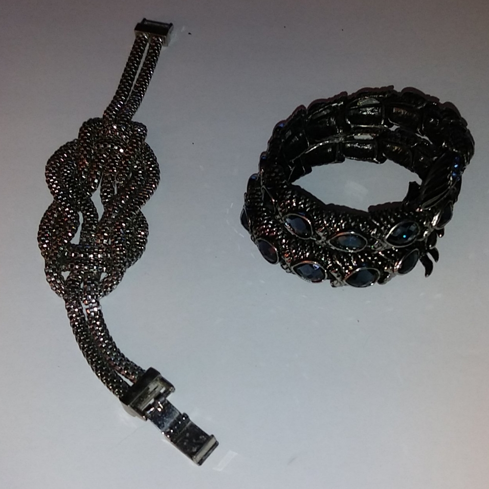 Bracelets silver and dragon
